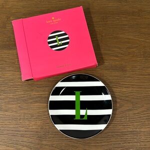 New Kate Spade “L” Monogram Dish
